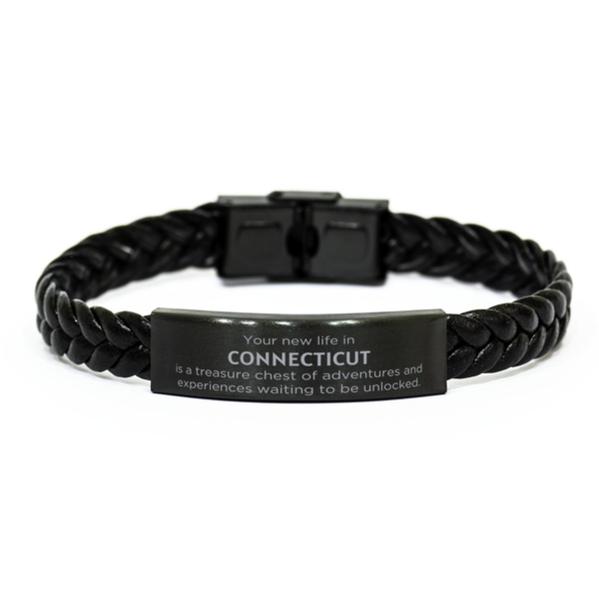 Connecticut Moving Gift Bracelet - Your New Life is a Treasure | Perfect Gift