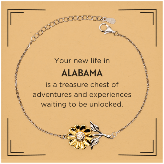 Alabama Sunflower Bracelet - Symbol of Happiness | Perfect Gift