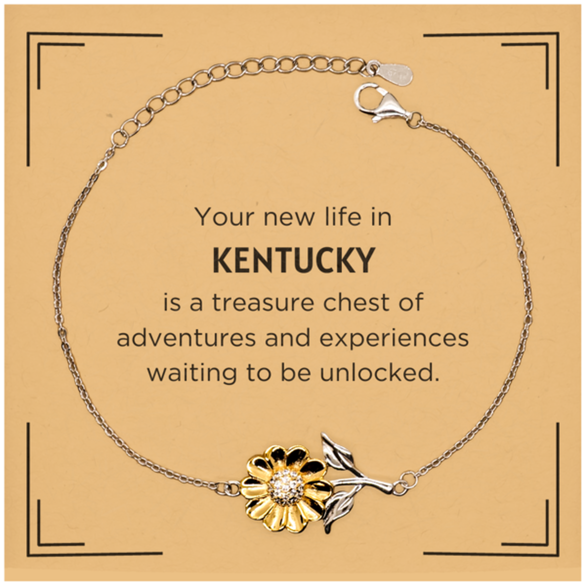 Kentucky Sunflower Bracelet - Happiness and Devotion | Thoughtful Gift