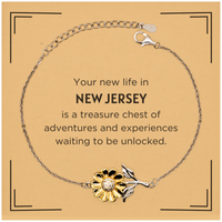 Load image into Gallery viewer, New Jersey Sunflower Bracelet - Symbol of Joy and Optimism | Perfect Gift
