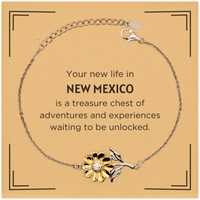 Load image into Gallery viewer, New Mexico Sunflower Bracelet - Your New Life in New Mexico | Thoughtful Gift
