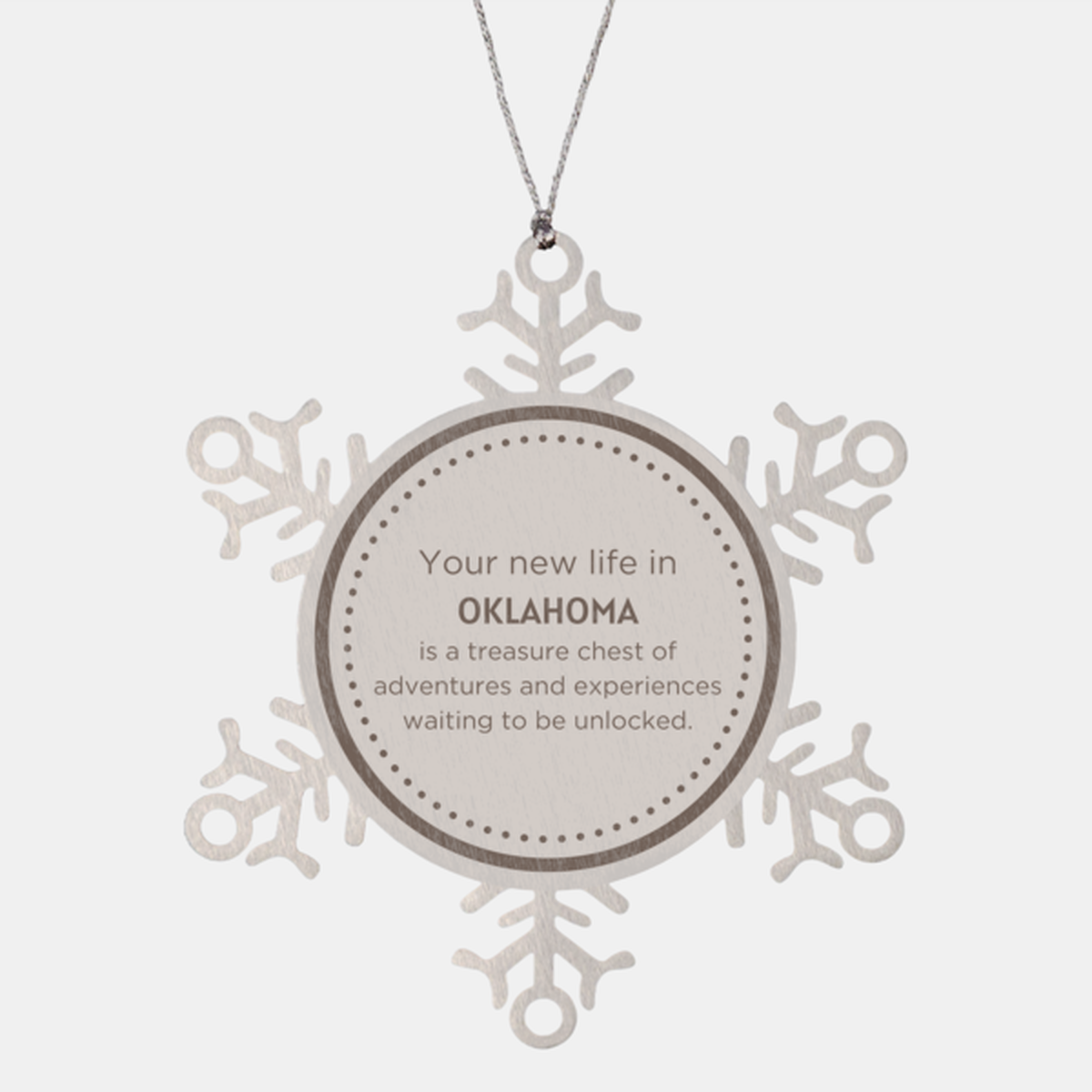 Oklahoma Christmas Ornament - Your New Life in Oklahoma | Holiday Gift