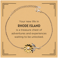 Load image into Gallery viewer, Rhode Island Sunflower Bracelet - Symbol of Joy and Affection | Thoughtful Gift

