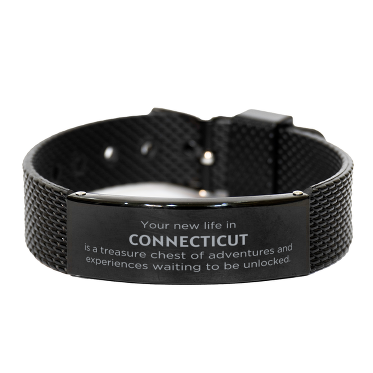 Connecticut Moving Gift Bracelet - Your New Life in CONNECTICUT | Perfect Gift