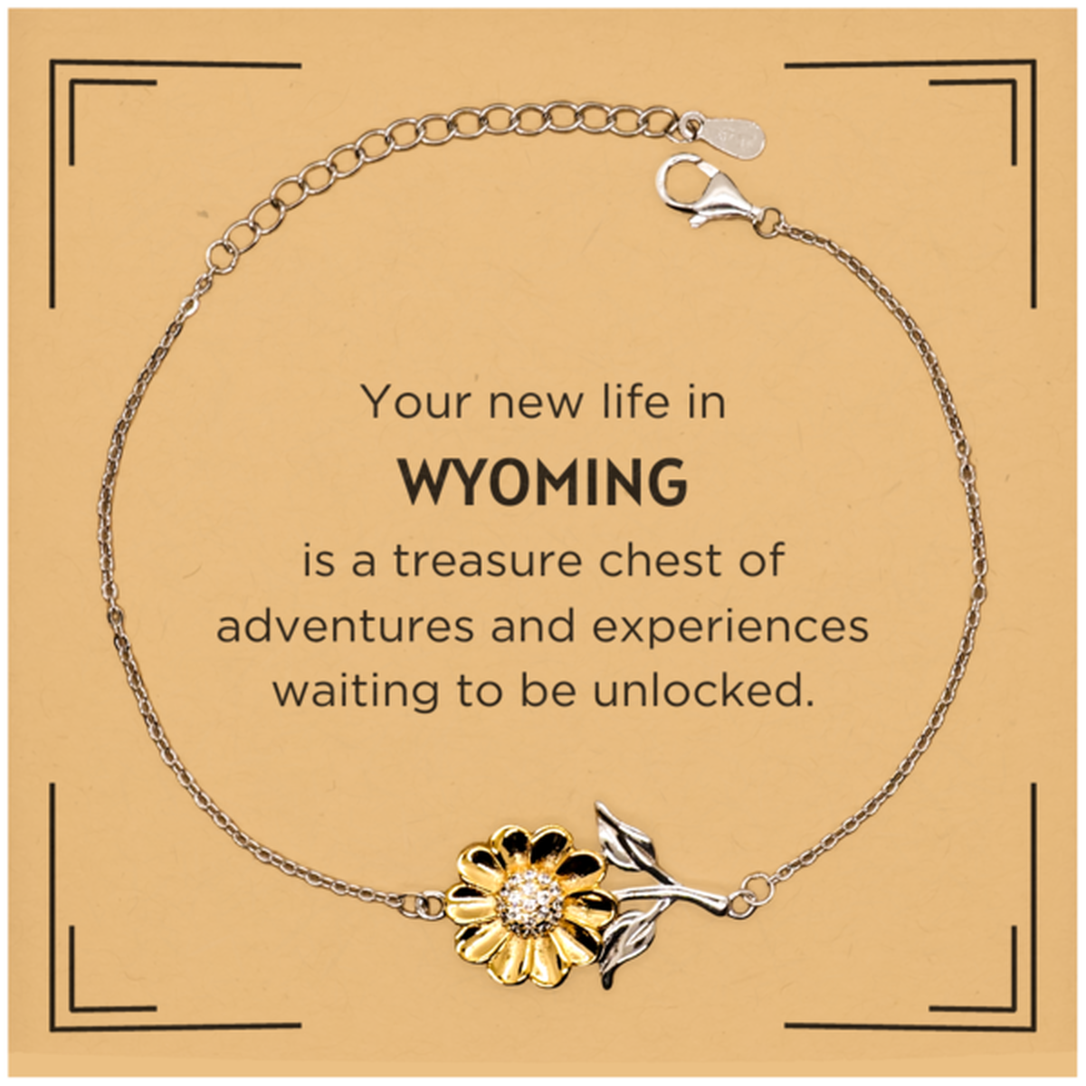 Wyoming Friendship Sunflower Bracelet - Happiness & Joy | Thoughtful Gift for All Occasions