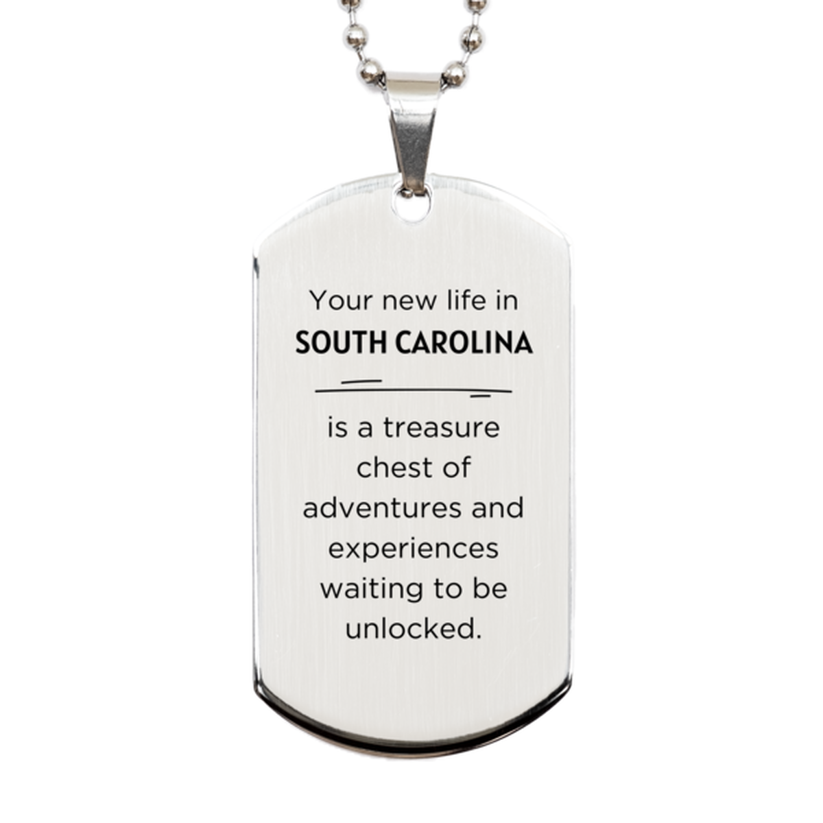 South Carolina Keychain - Your New Life in SOUTH CAROLINA | Moving Gift
