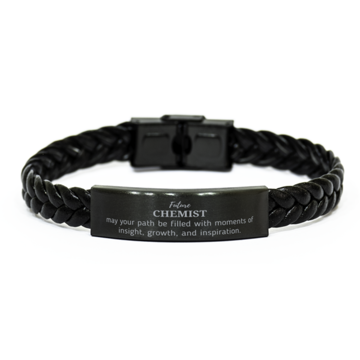 Chemist Braided Leather Bracelet - Future Chemist Design | Graduation Gift