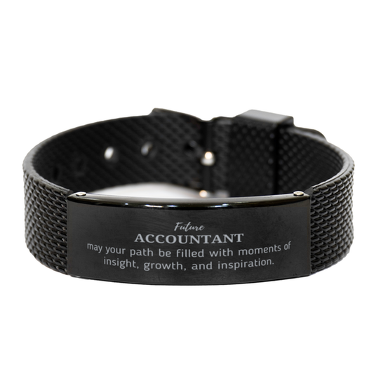 Accountant Engraved Bracelet - May Your Path Be Filled with Insight | Graduation Gift