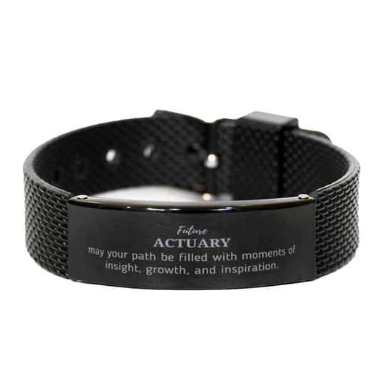 Actuary Black Shark Mesh Bracelet - Future ACTUARY | Graduation Gift