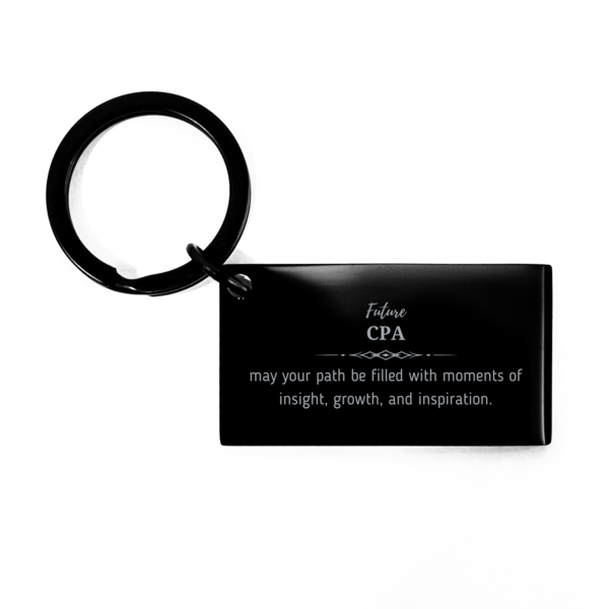 Future CPA Keychain - May Your Path Be Filled with Insight | Graduation Gift