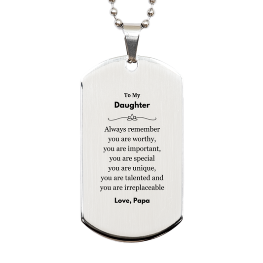 Daughter Inspirational Necklace - Always Remember You Are Important | Birthday Gift