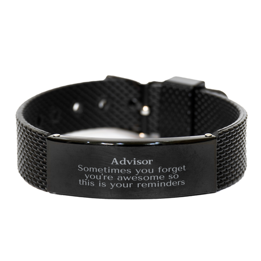 Advisor Black Shark Mesh Bracelet - You're Awesome Reminder | Graduation Gift