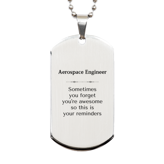 Aerospace Engineer Dog Tag Necklace - You're Awesome Design | Graduation Gift