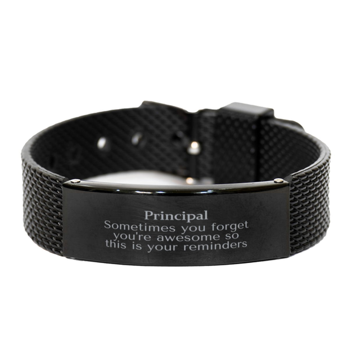 Principal Black Shark Mesh Bracelet - Sometimes You Forget You're Awesome | Graduation Gift