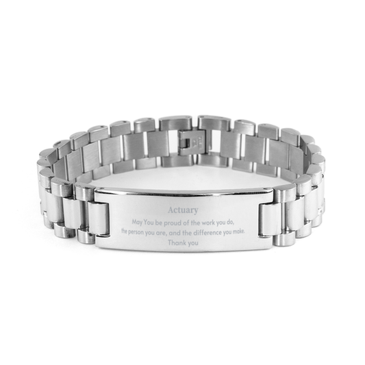 Actuary Engraved Bracelet - May You Be Proud | Retirement Gift
