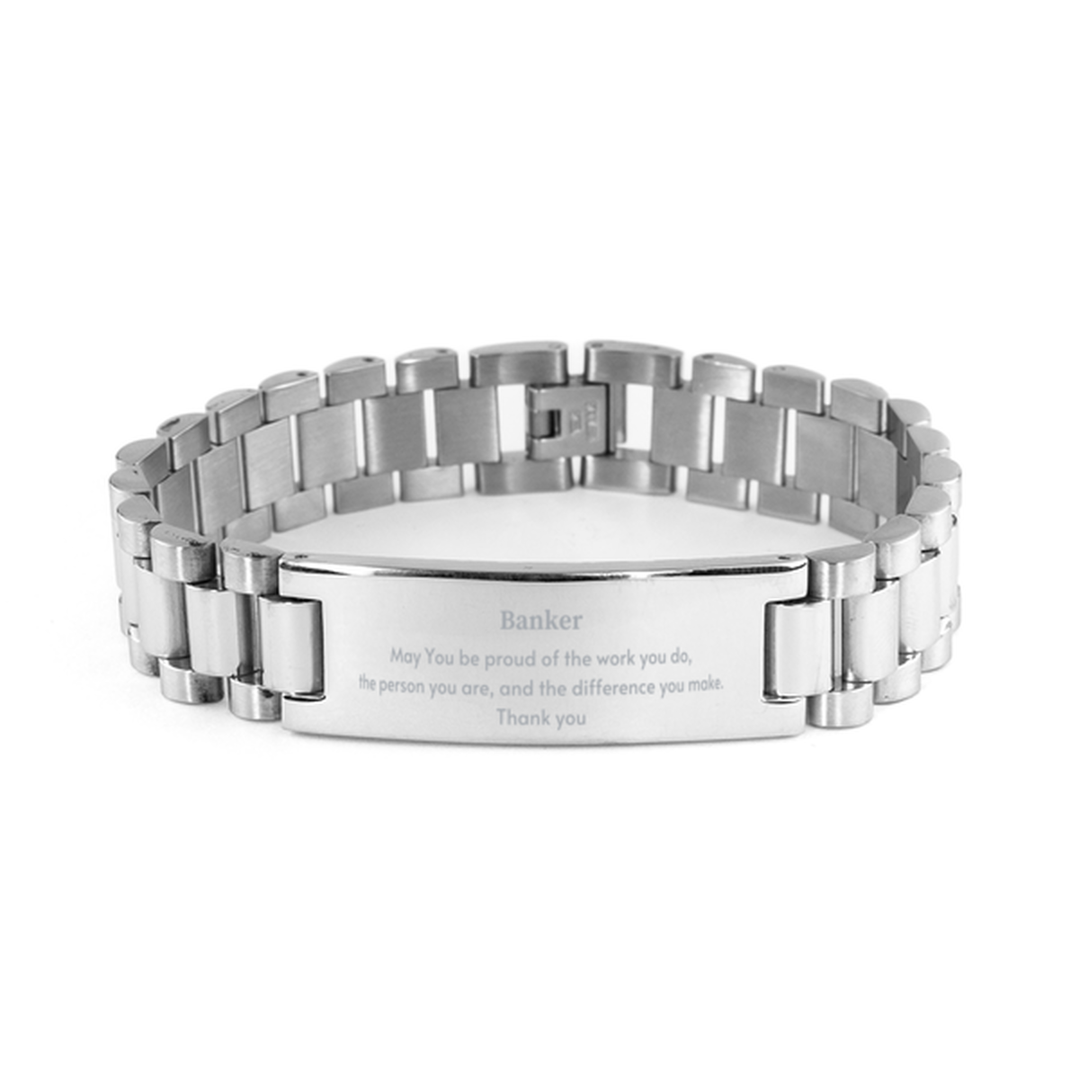 Banker Engraved Bracelet - May You Be Proud | Retirement Gift