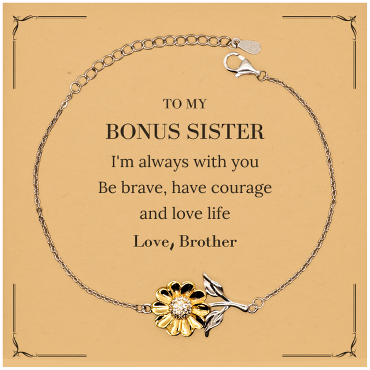 Bonus Sister Sunflower Bracelet - I'm Always With You | Heartfelt Gift
