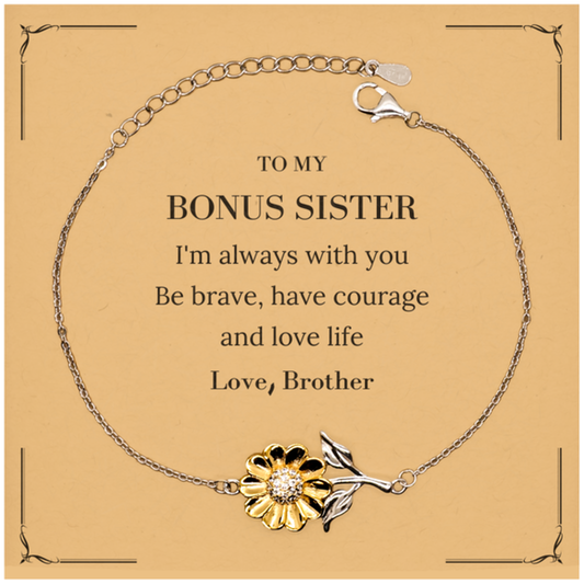 Bonus Sister Sunflower Bracelet - I'm Always With You | Heartfelt Gift
