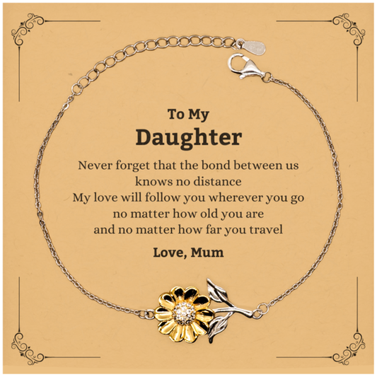 Daughter Sunflower Bracelet - Love Between Us | Birthday Gift