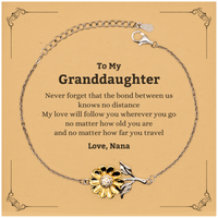 Load image into Gallery viewer, Granddaughter Sunflower Bracelet - Love from Nana | Birthday Gift
