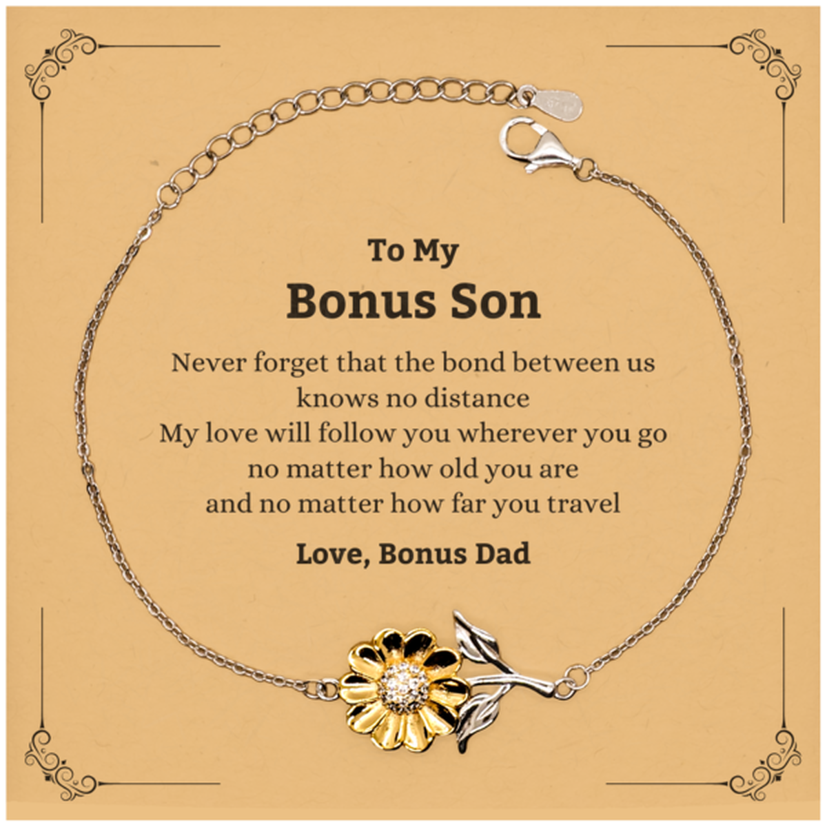 Bonus Son Sunflower Bracelet - Love Across Distance | Birthday Gift