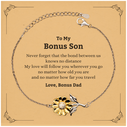 Bonus Son Sunflower Bracelet - Love Across Distance | Birthday Gift