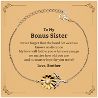 Load image into Gallery viewer, Bonus Sister Sunflower Bracelet - Love Between Us | Birthday Gift
