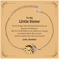 Load image into Gallery viewer, Little Sister Sunflower Bracelet - Love Between Us | Birthday Gift
