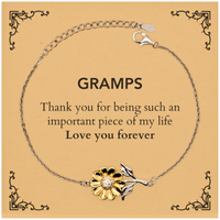 Load image into Gallery viewer, Gramps Sunflower Bracelet - Heartfelt Gift of Love | Birthday &amp; Christmas Gift
