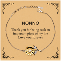 Load image into Gallery viewer, Nonno Sunflower Bracelet - Heartfelt Gift of Love | Birthday &amp; Christmas

