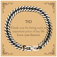 Load image into Gallery viewer, Tio Cuban Link Chain Bracelet - Thank You for Being You | Birthday &amp; Christmas Gift

