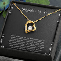 Load image into Gallery viewer, To My Daughter-in-law Gifts, You Are A Blessing, Forever Love Heart Necklace For Women, Birthday Present Idea From Mother-in-law
