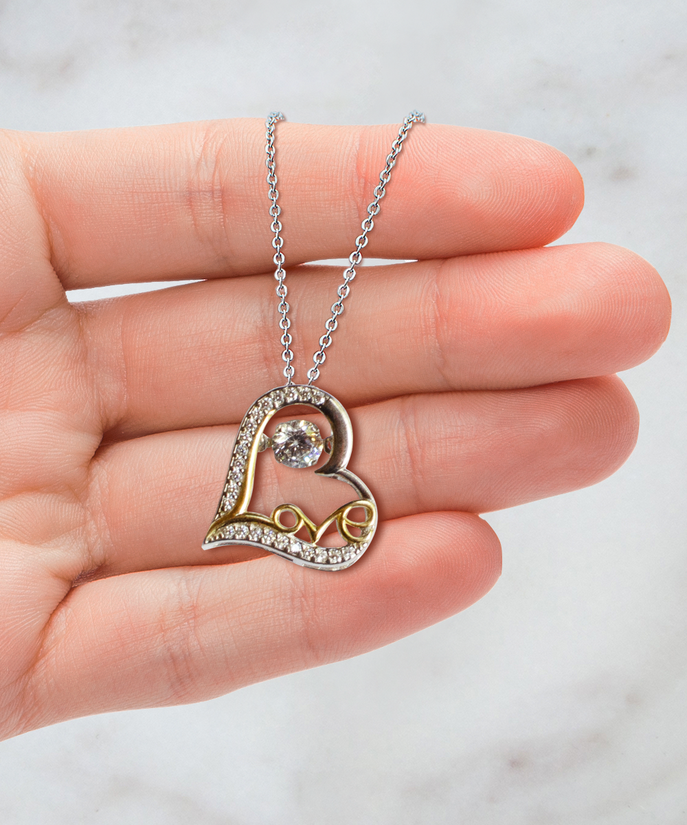 To My Bride Gifts, Forever Together Till The End, Love Dancing Necklace For Women, Wedding Day Thank You Ideas From Groom