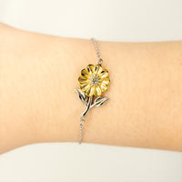 Load image into Gallery viewer, Auntie Sunflower Bracelet - Thank You for Being Important | Birthday Gift
