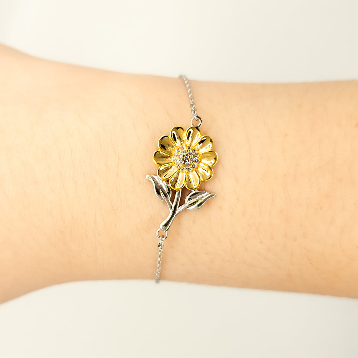 Server Sunflower Bracelet - Miracles are Just Part of the Job | Inspirational Gift