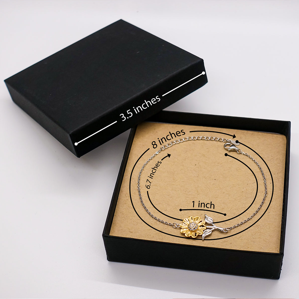 California Sunflower Bracelet - Where Dreams Come True | Meaningful Gift