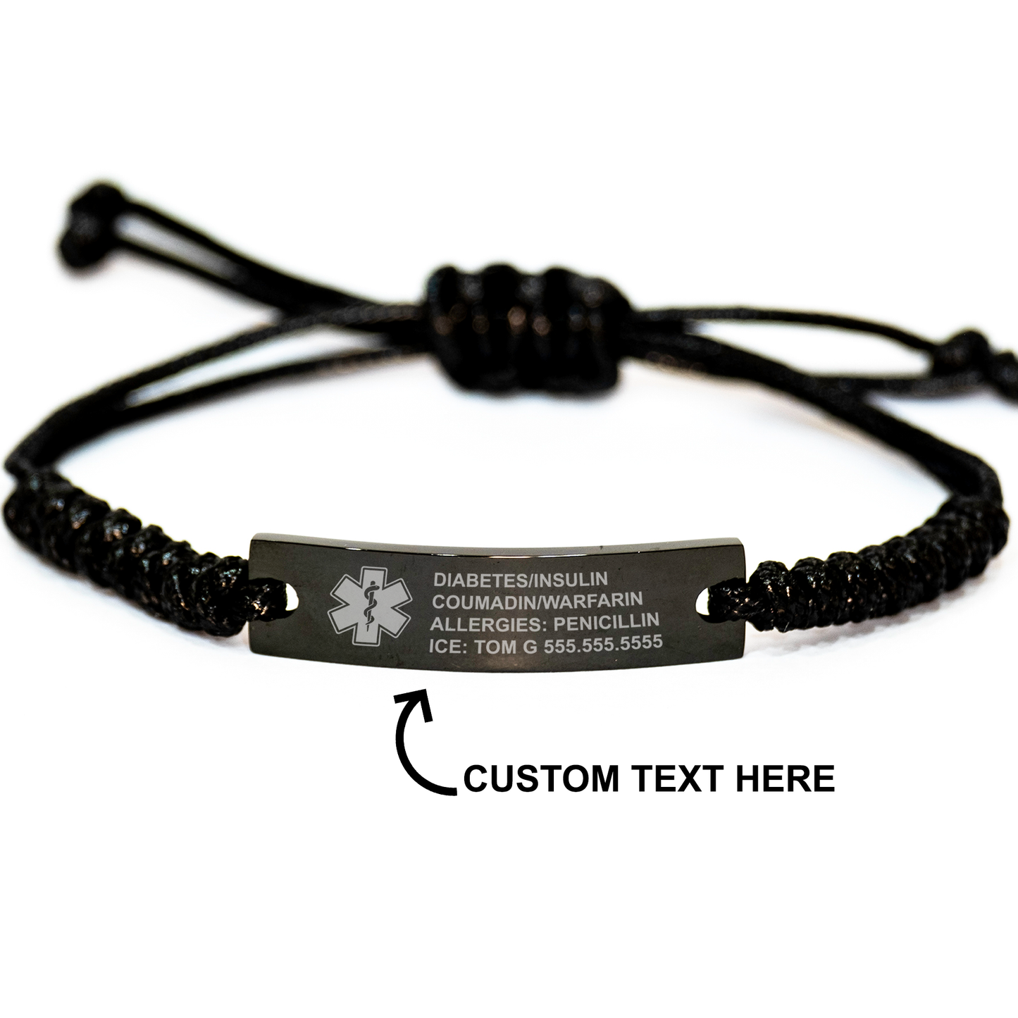 Free Engraving Medical Alert ID Bracelet for Women