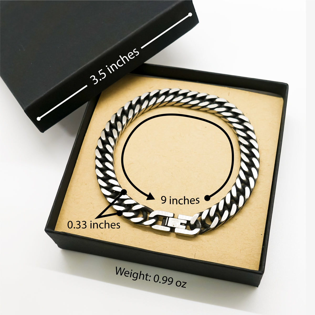 New Yorker Cuban Link Bracelet - Love New York Design | Birthday and Christmas Gift