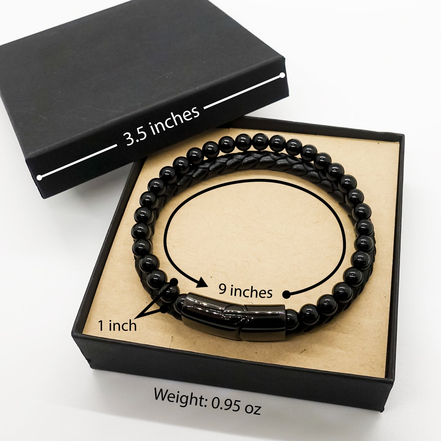 Psychiatrist Stone Leather Bracelet - Don't Make Me Use My Psychiatrist Voice | Unique Gift for Colleagues