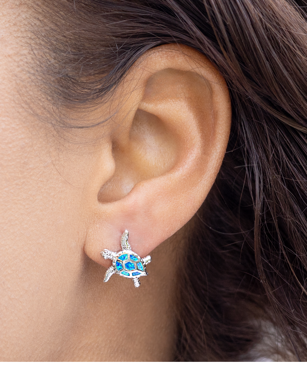 To My Daughter Gifts, You Make Me So Happy, Opal Turtle Earrings For Women, Valentines Day Jewelry Gifts From Dad